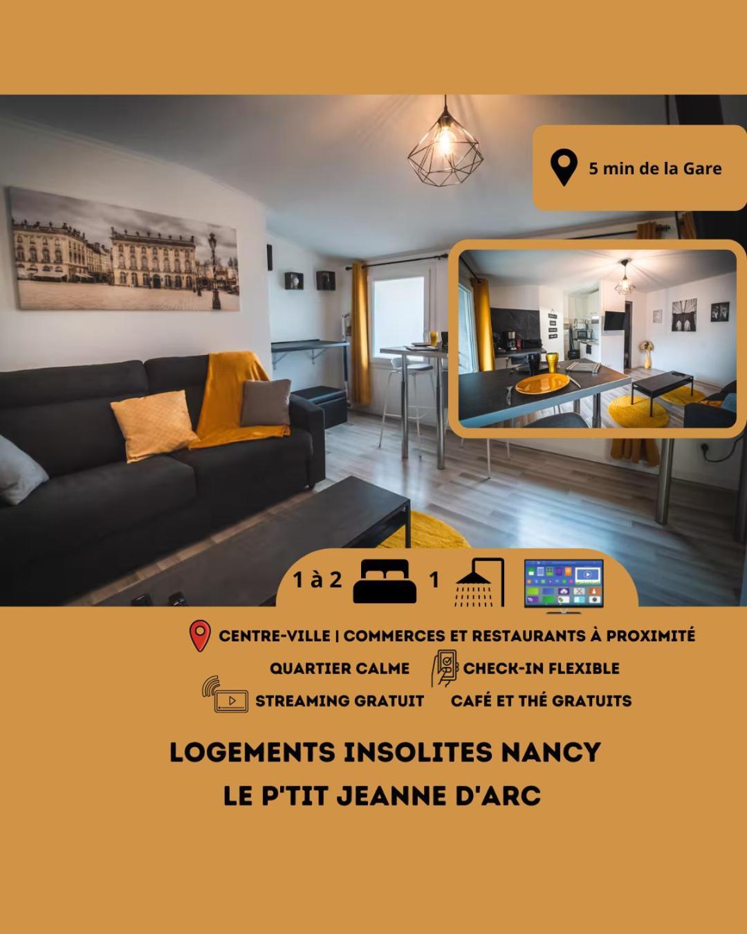 Le P'Tit Jeanne D'Arc Logements Insolites Nancy Esterno foto